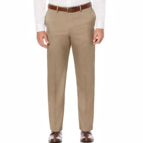 Savane Dress Pants 38 x 29 Men's Executive Khaki Straight Fit $78 New - Picture 1 of 16